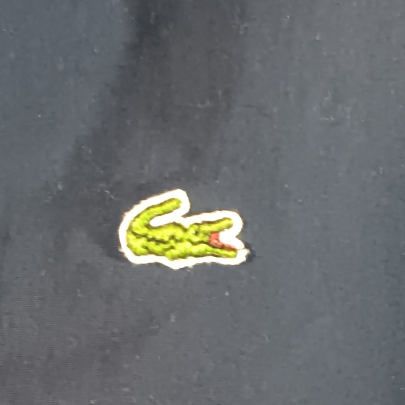 Lacoste Mens 56/6 L/XL Jacket Navy Blue Nylon Zippered - Picture 6 of 14